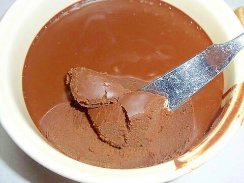 レンジで手軽にチョコクリーム